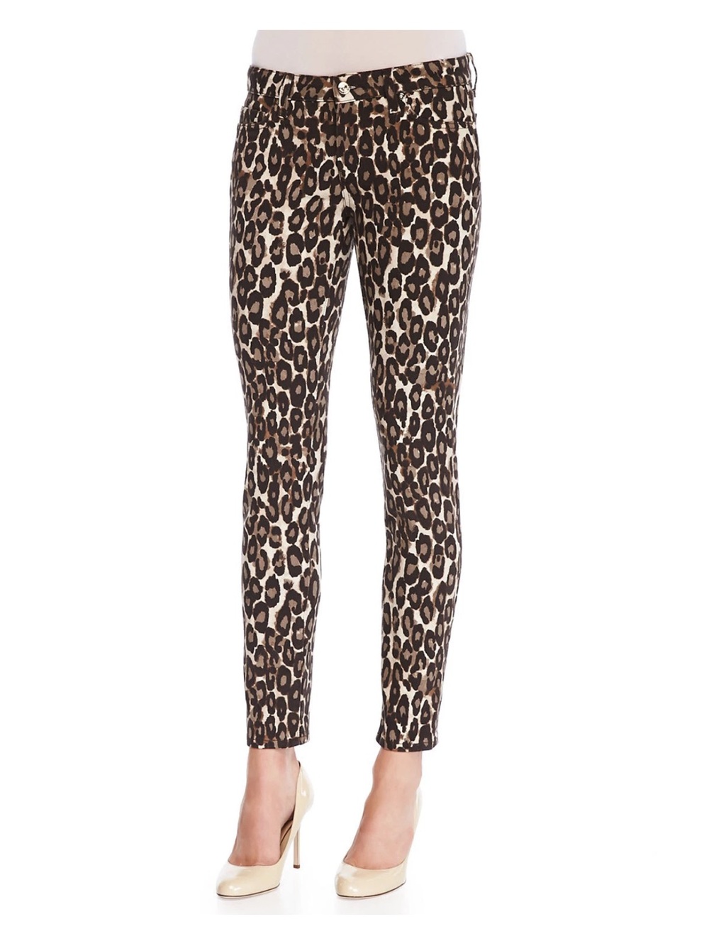 Kate Spade Broome Street Autumn Leopard Print Skinny Crop ankle 28 jeans